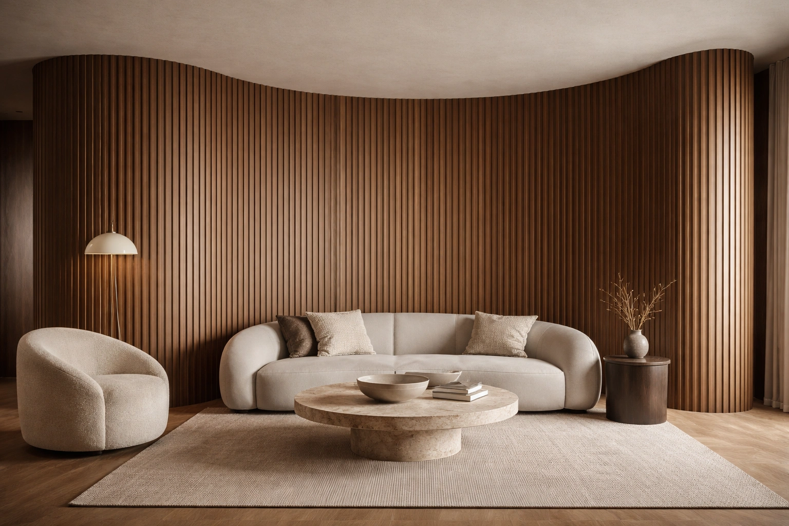 Curved Wall Ideas for Softer Modern Interior Architecture